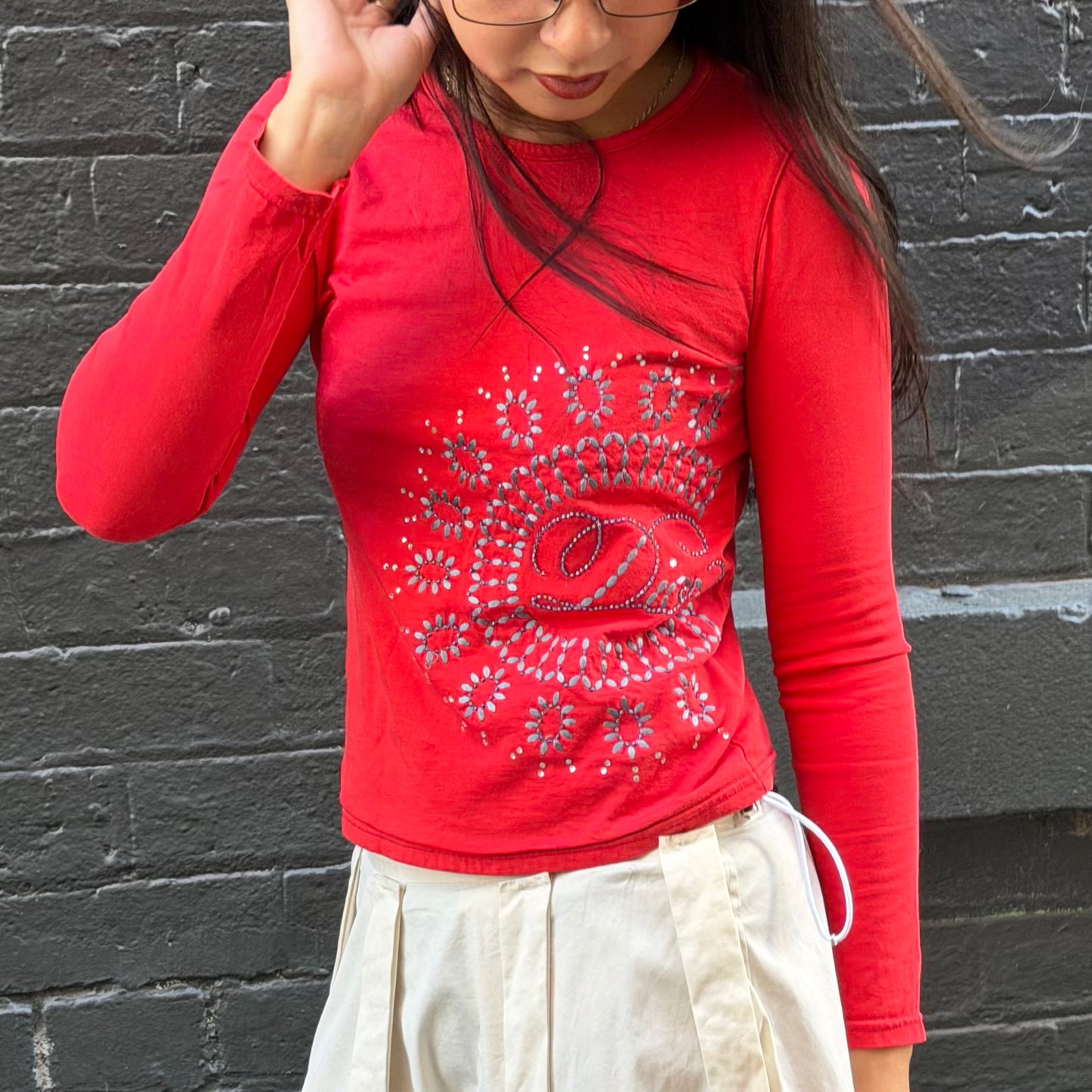 Dior Kids Embroidered Long Sleeve