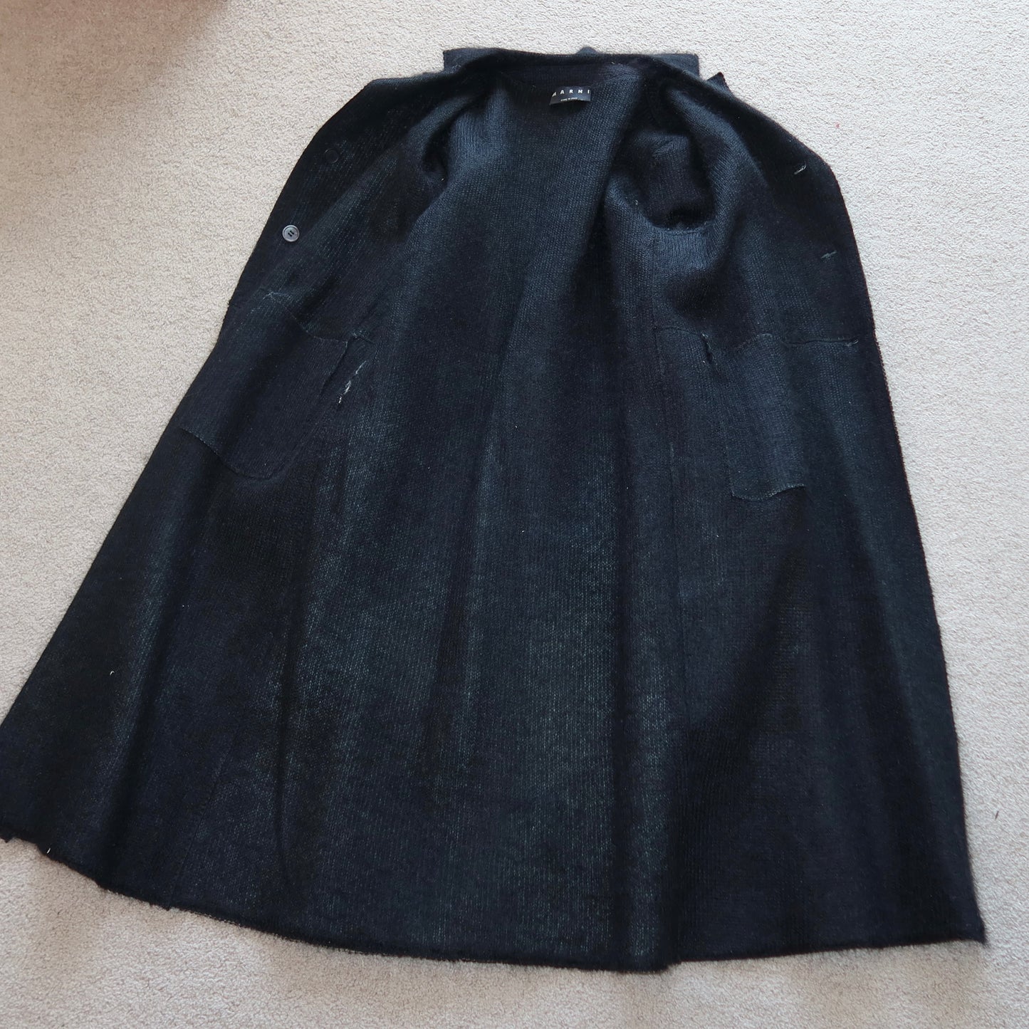 Marni Black Cowhide Coat