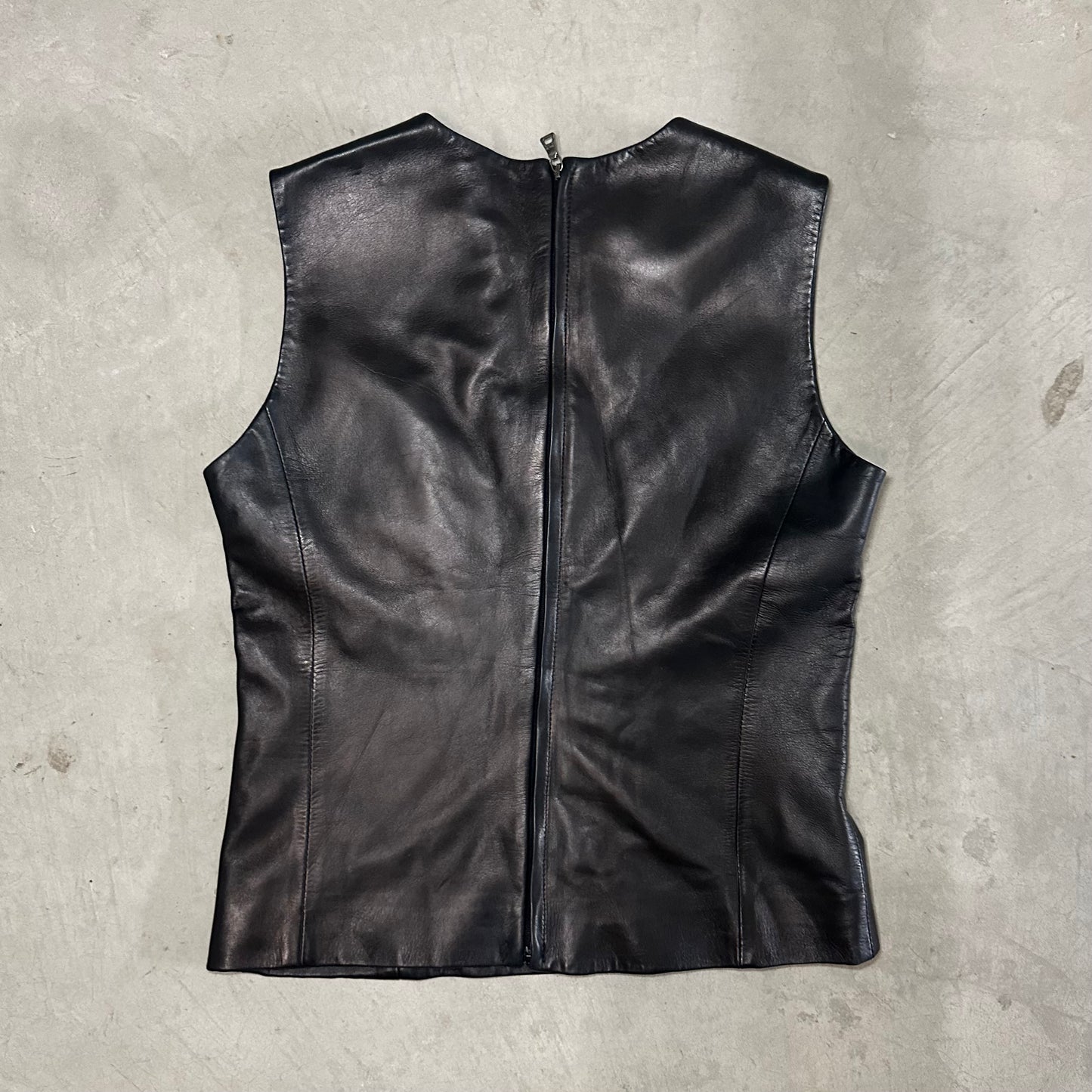 Prada Leather Tank Top