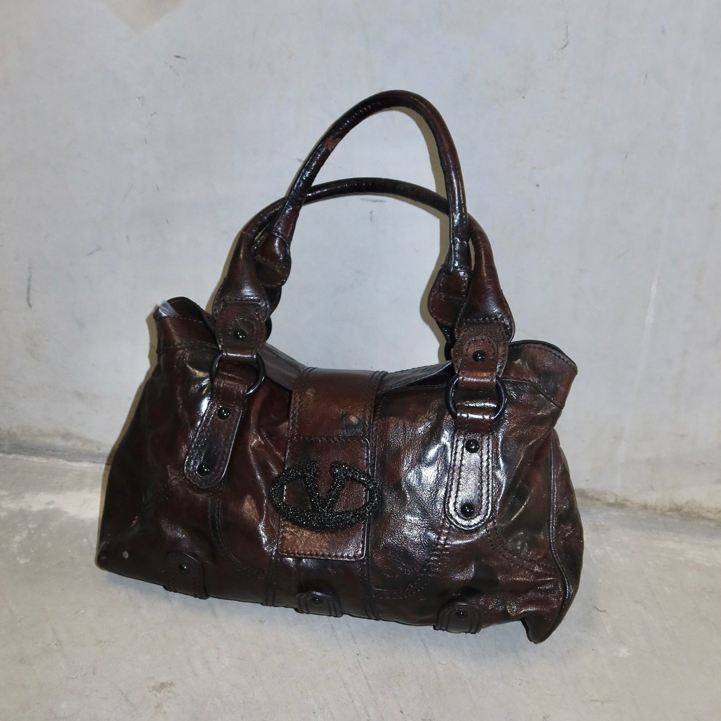 Valentino Brown Leather Tote