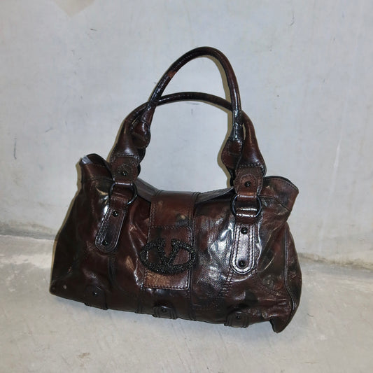 Valentino Brown Leather Tote