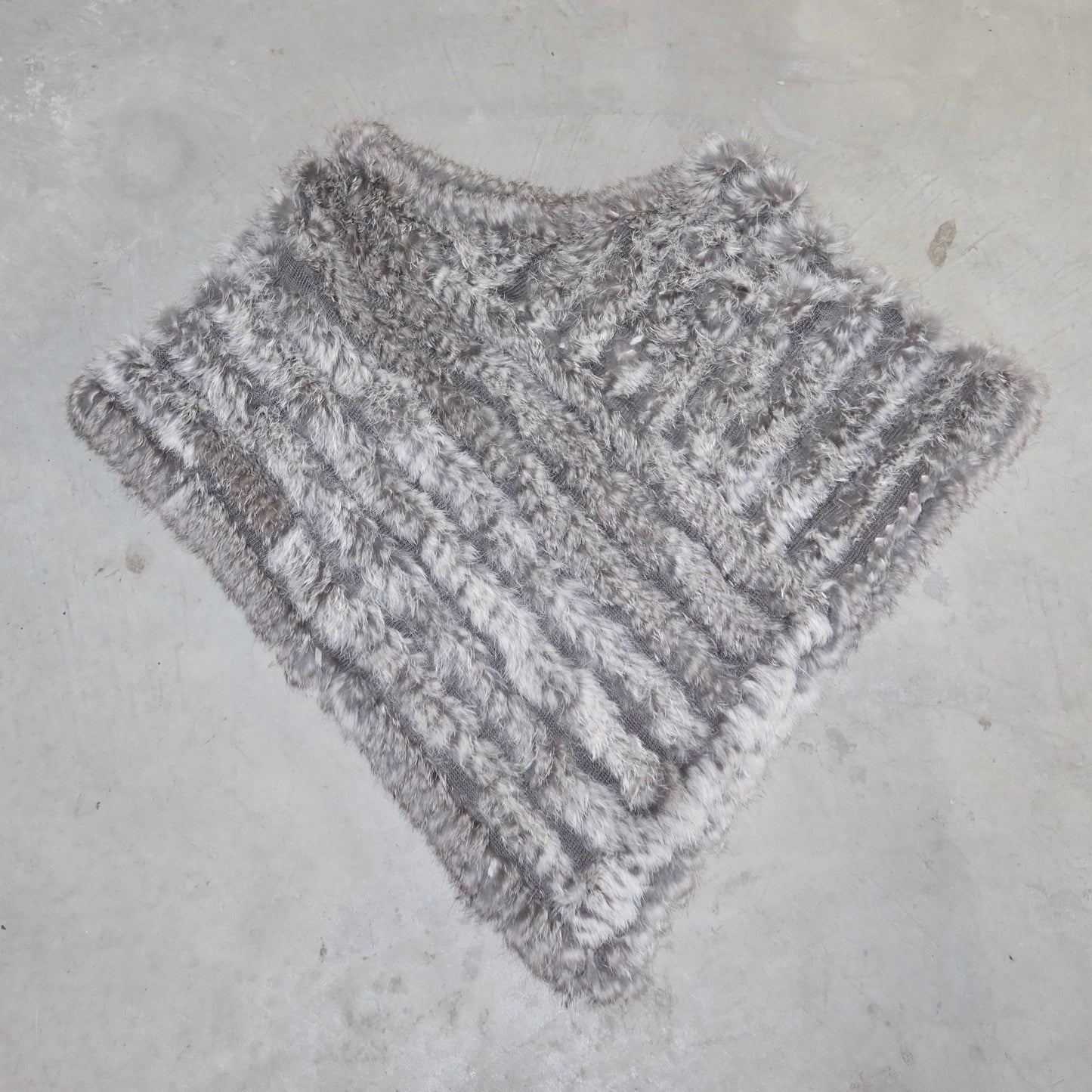 Vintage Rabbit Fur Poncho