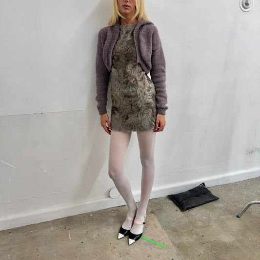 Ermanno Scervino Real Fur Dress