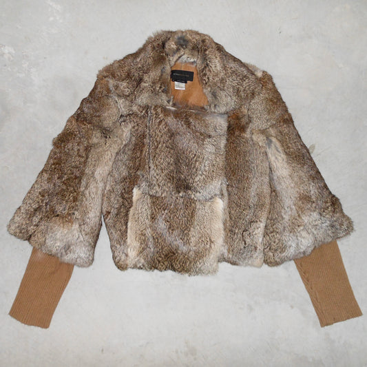 BCBG Max Azria Rabbit Fur Jacket