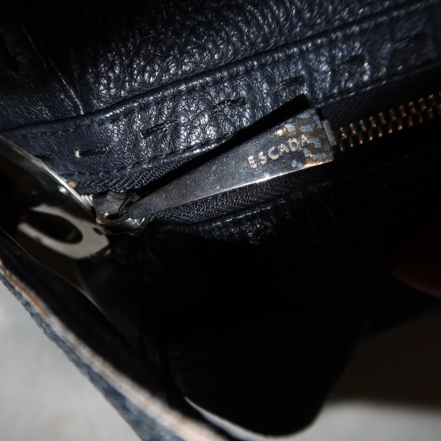 Escada Black Leather Bag