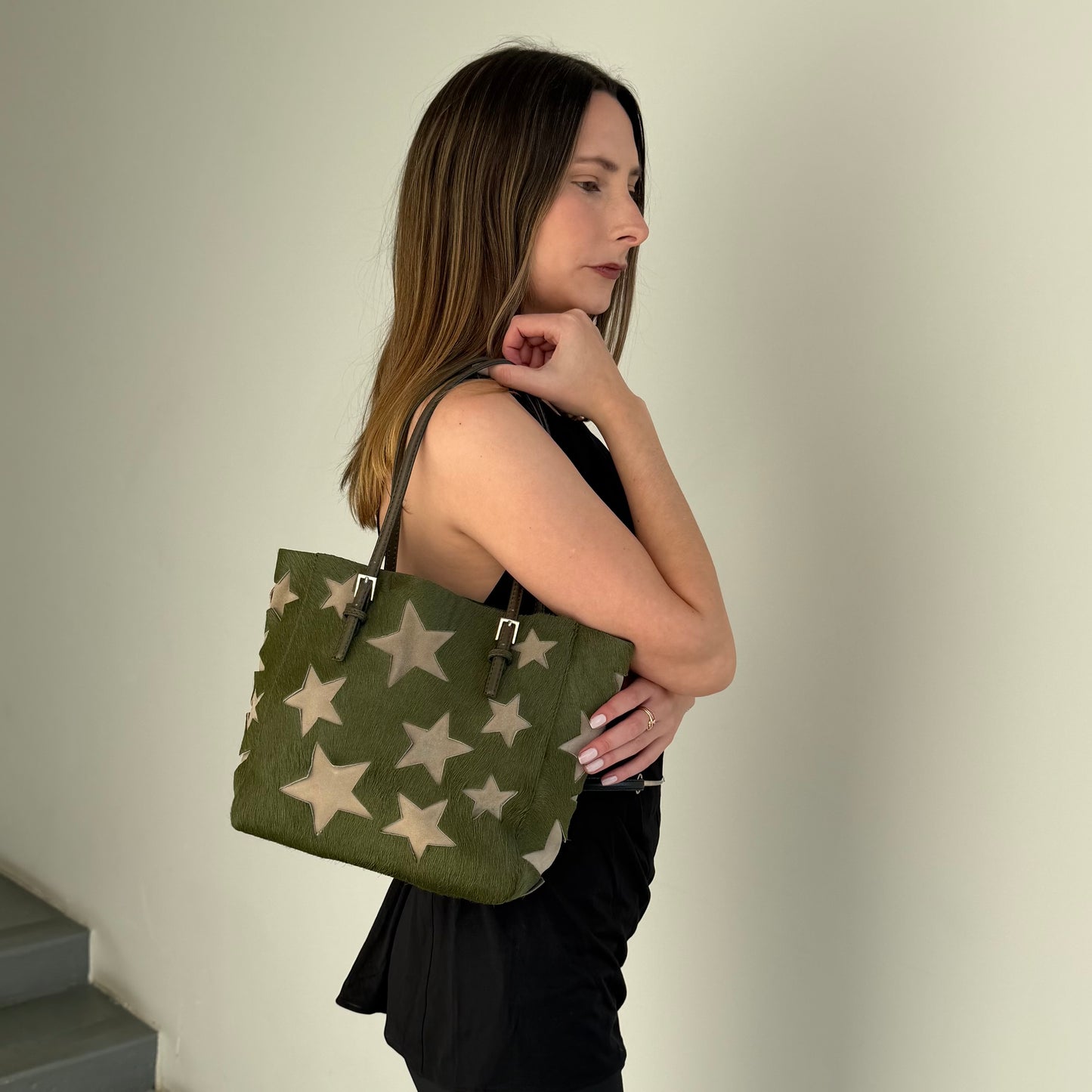 Vintage Italian Cowhide Bag