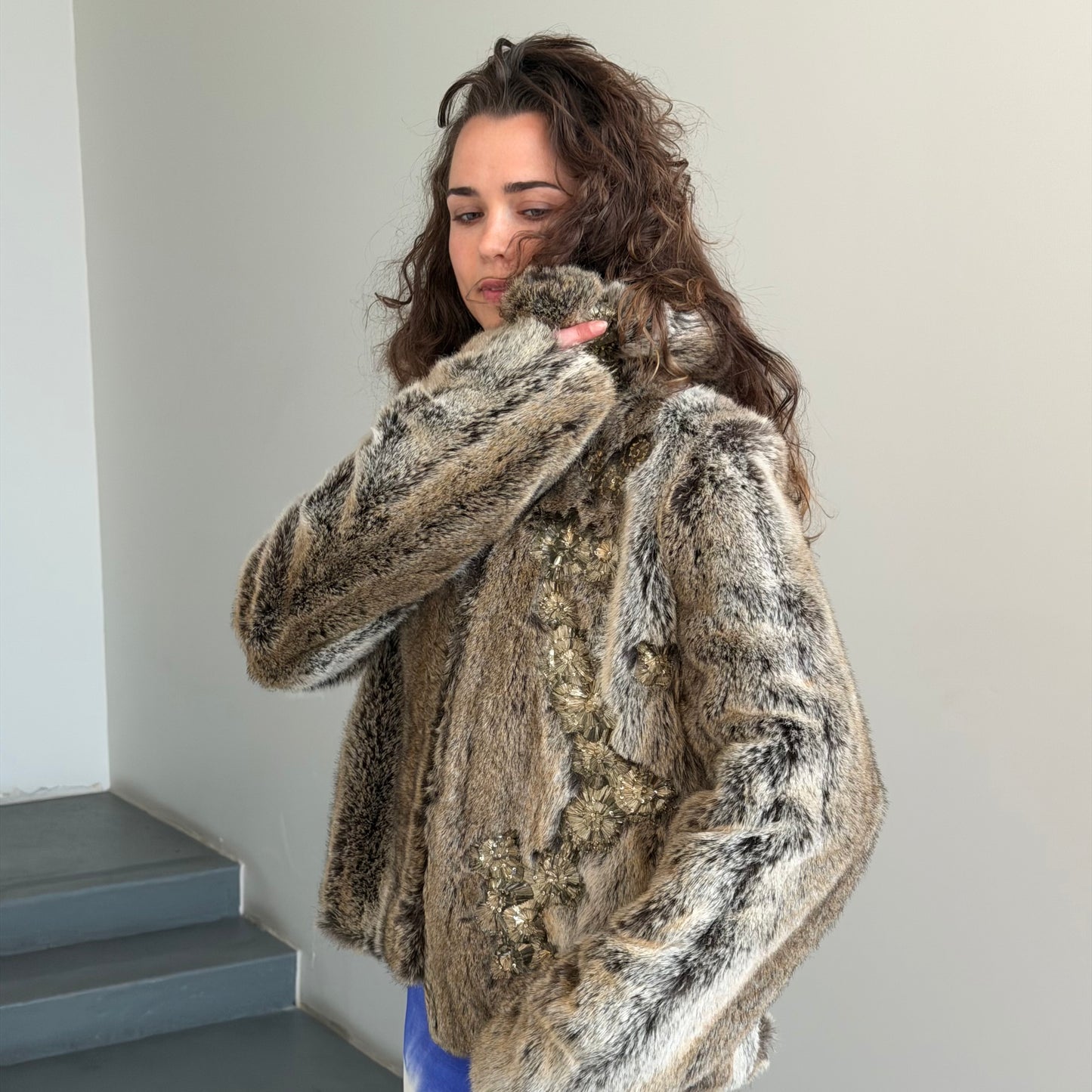Chloé AW2001 Faux Fur Coat