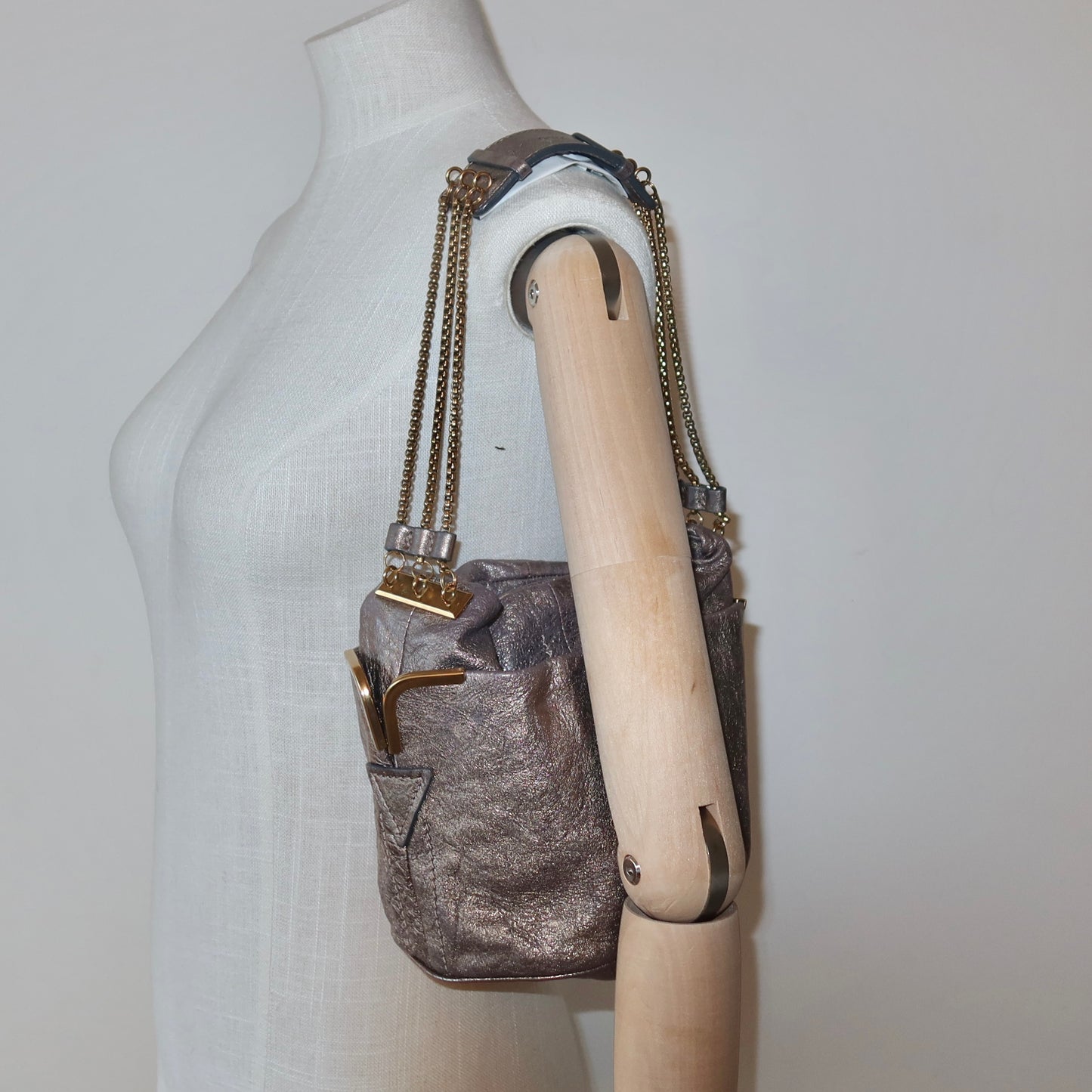 Chloé Metallic Mini Milton Bag