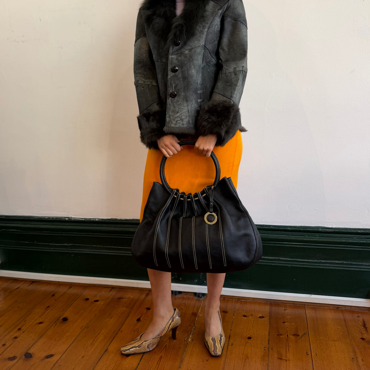 Bruno Magli Large Leather Bag