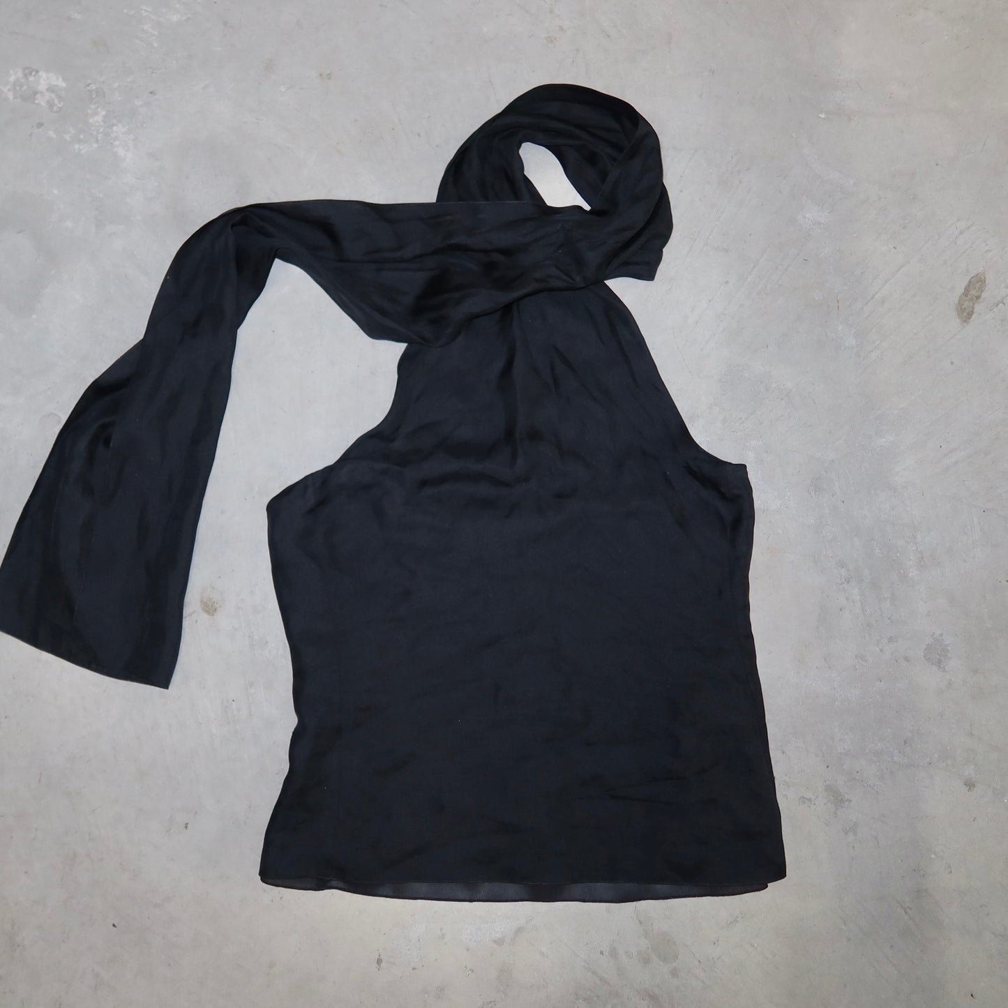 Emporio Armani 90’s Silk Wrap Neck Top