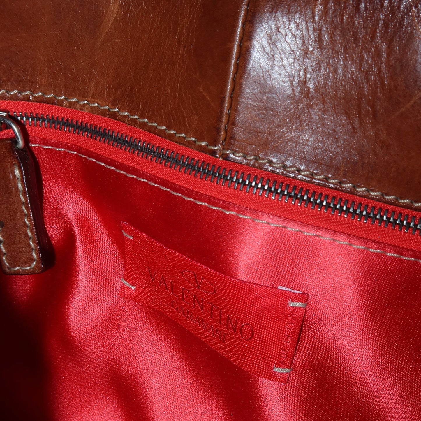 Valentino Canvas and Leather Bag