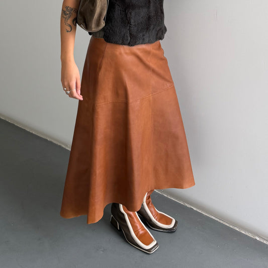 DKNY Leather Skirt