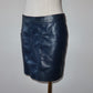 Celine Navy Lambskin Skirt