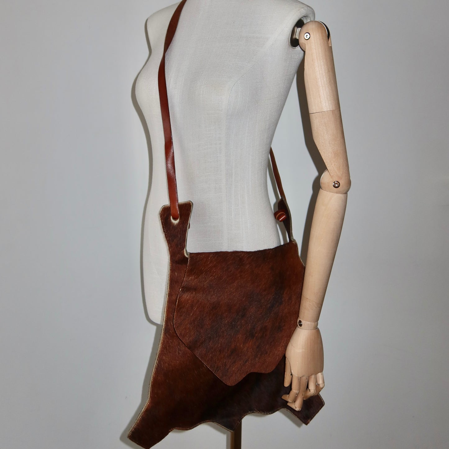 Vintage Cowhide Crossbody