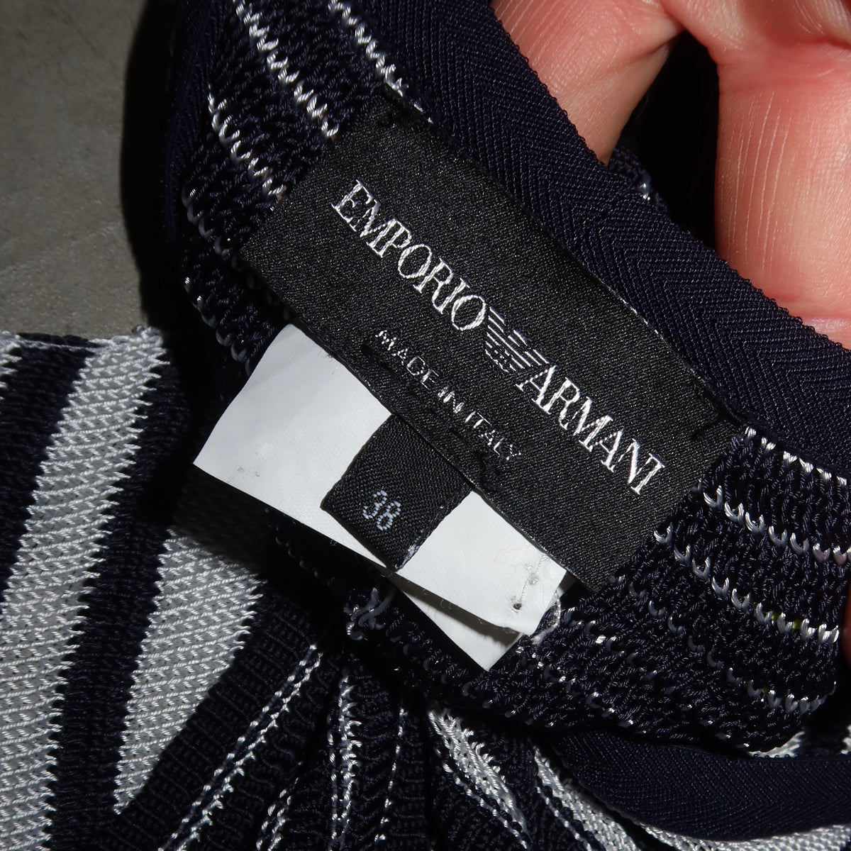 Emporio Armani Striped Knit Halter