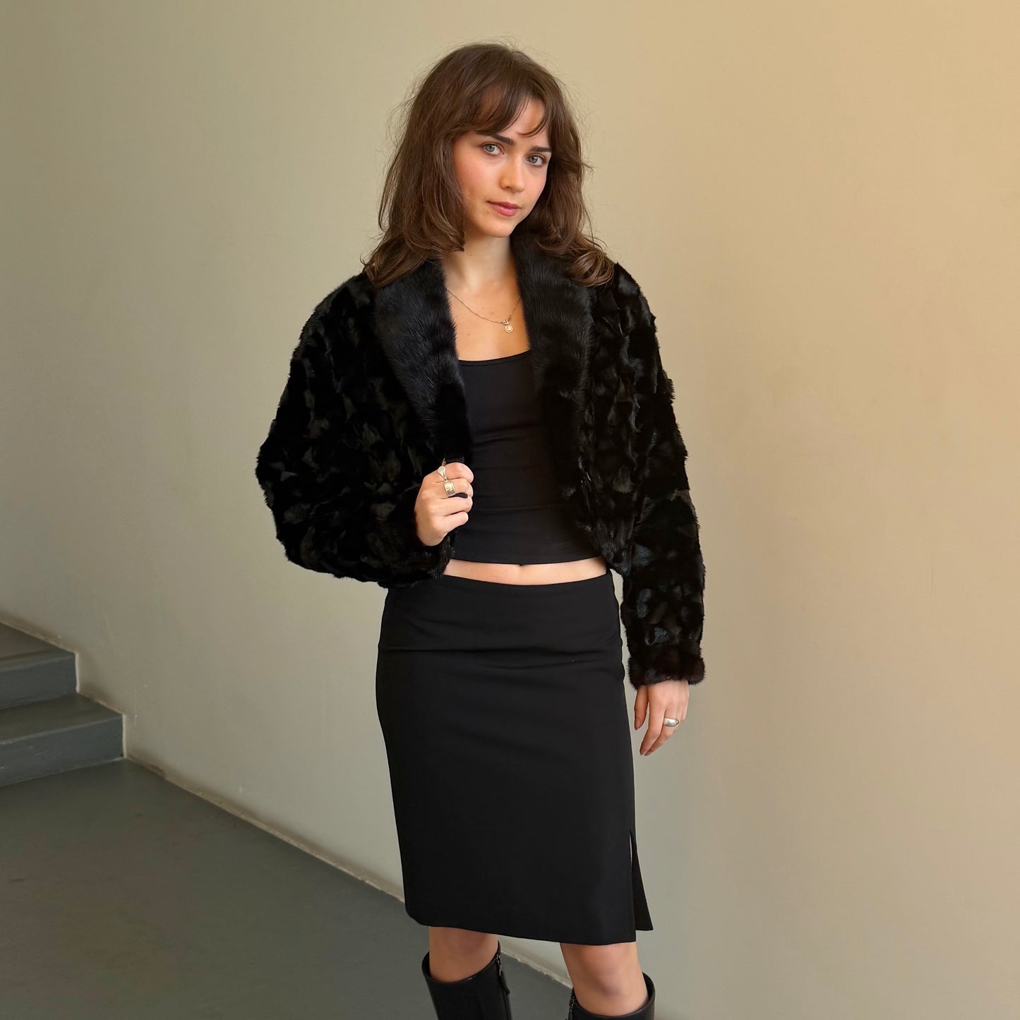 Vintage Mink Fur Bomber