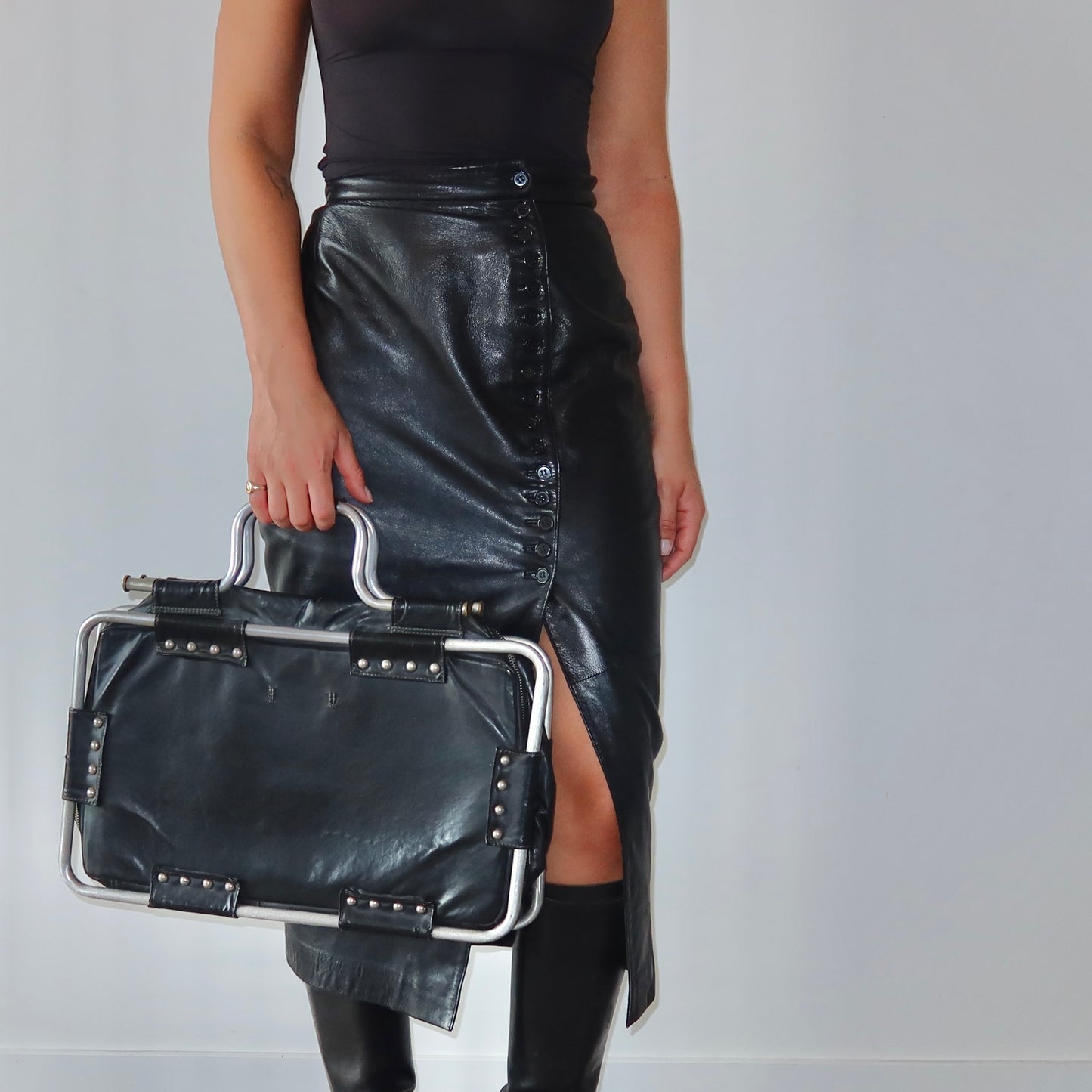 Jean Paul Gaultier Leather Briefcase