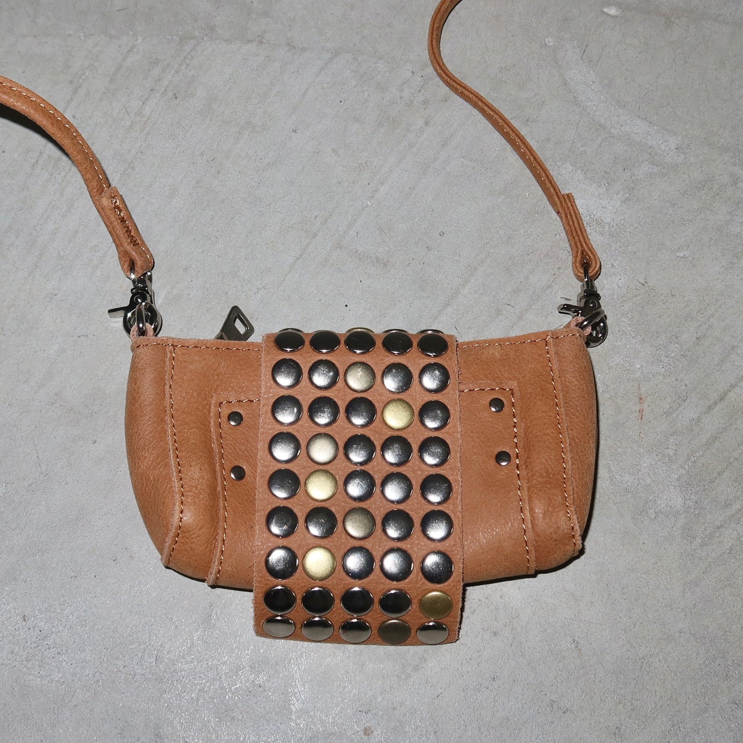 Tres Mini Leather Crossbody Bag
