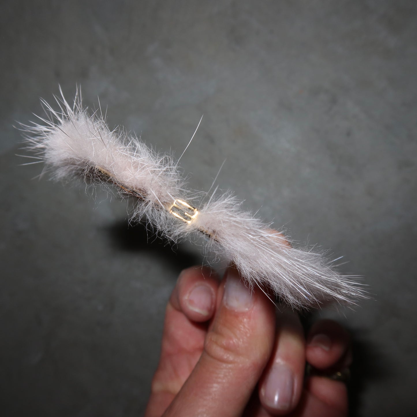Fendi Fur Gold Tone Cuff