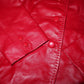 Balmain Red Leather Blazer