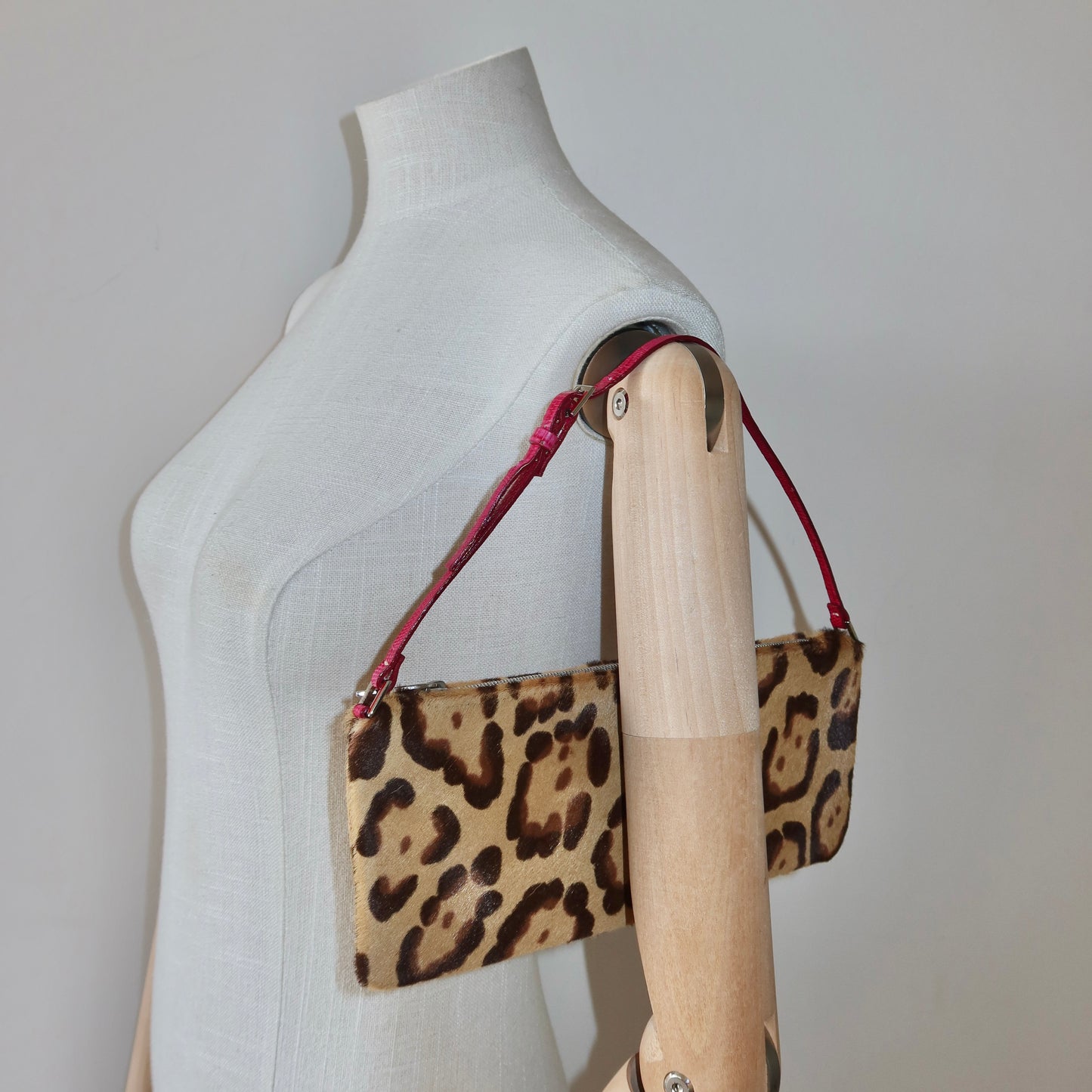 Valentino SS2000 Pony Hair Leopard Print Bag