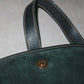 Gucci Dark Green Suede Horse-bit Crossbody