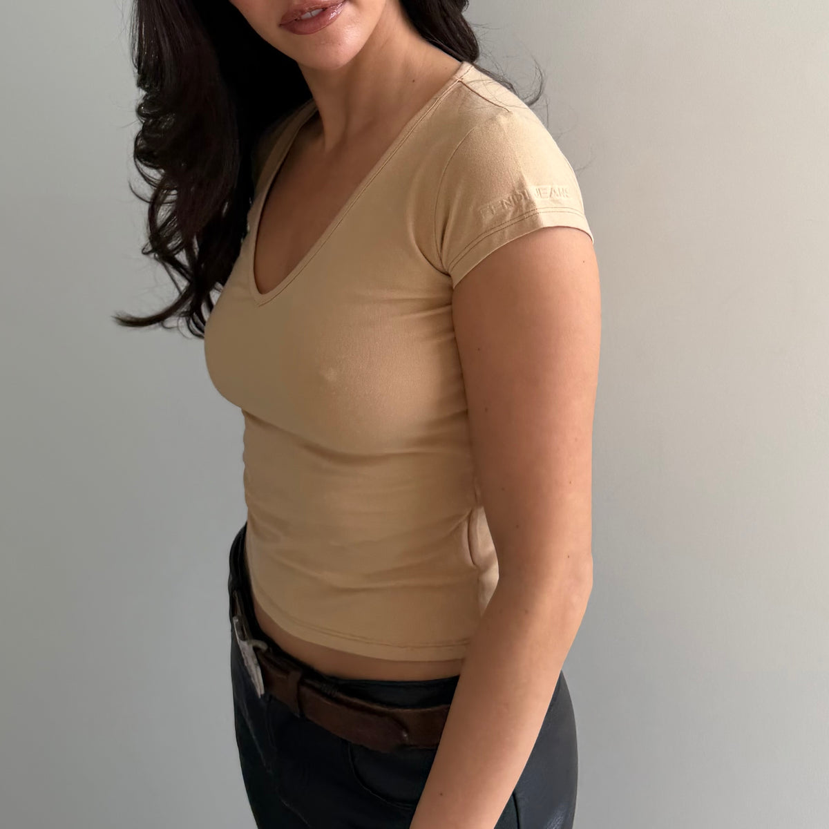 Fendi V Neck Tee
