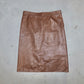 Fendi Metallic Leather Skirt