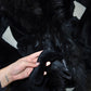 Vintage Black Real Fur Coat