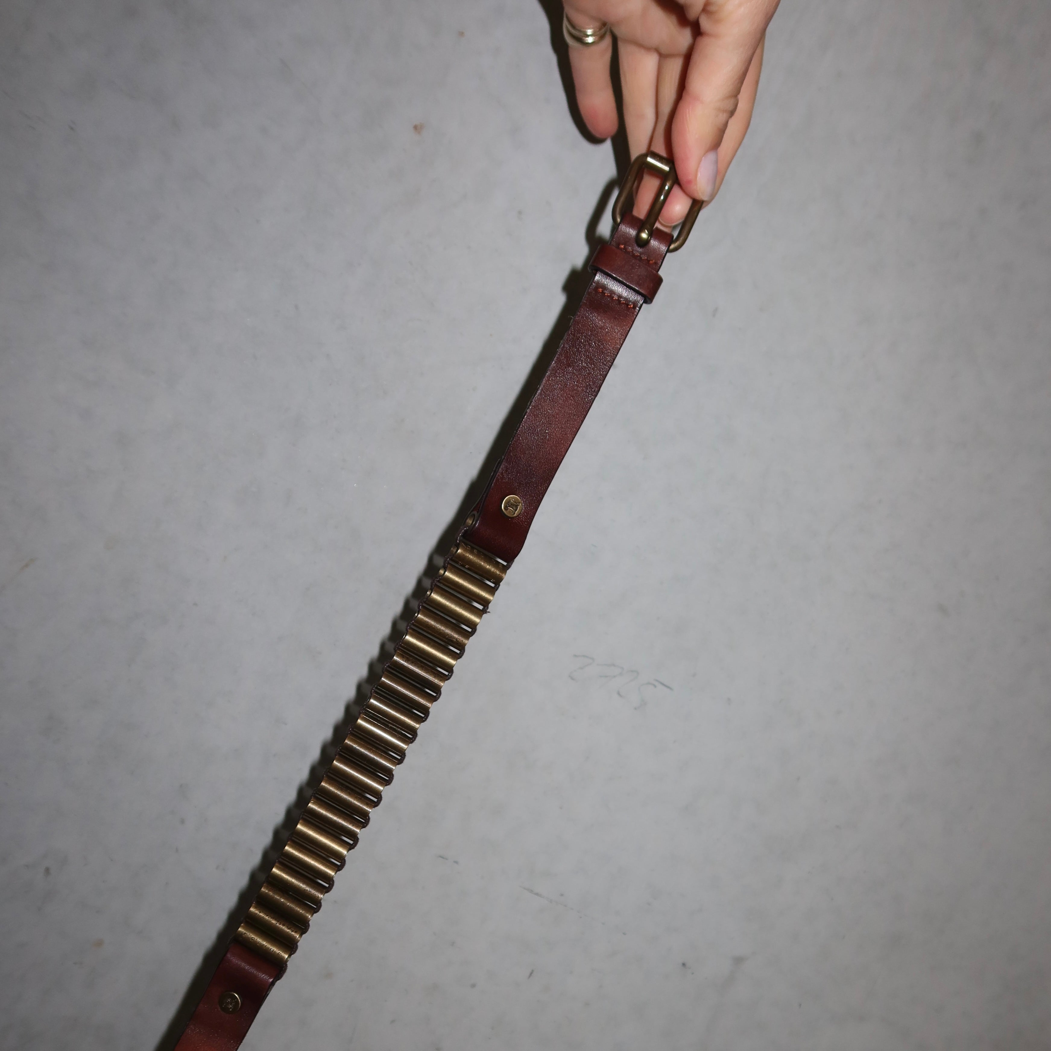 小物 Celine double wrap bullet belt Balmain Celine SS2001 Double Wrap Bullet Casing Belt – Guzzi Archive