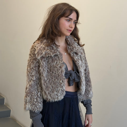 Vintage Lamb Fur Coat