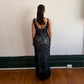 Emporio Armani SS1997 Floral Fringe Dress