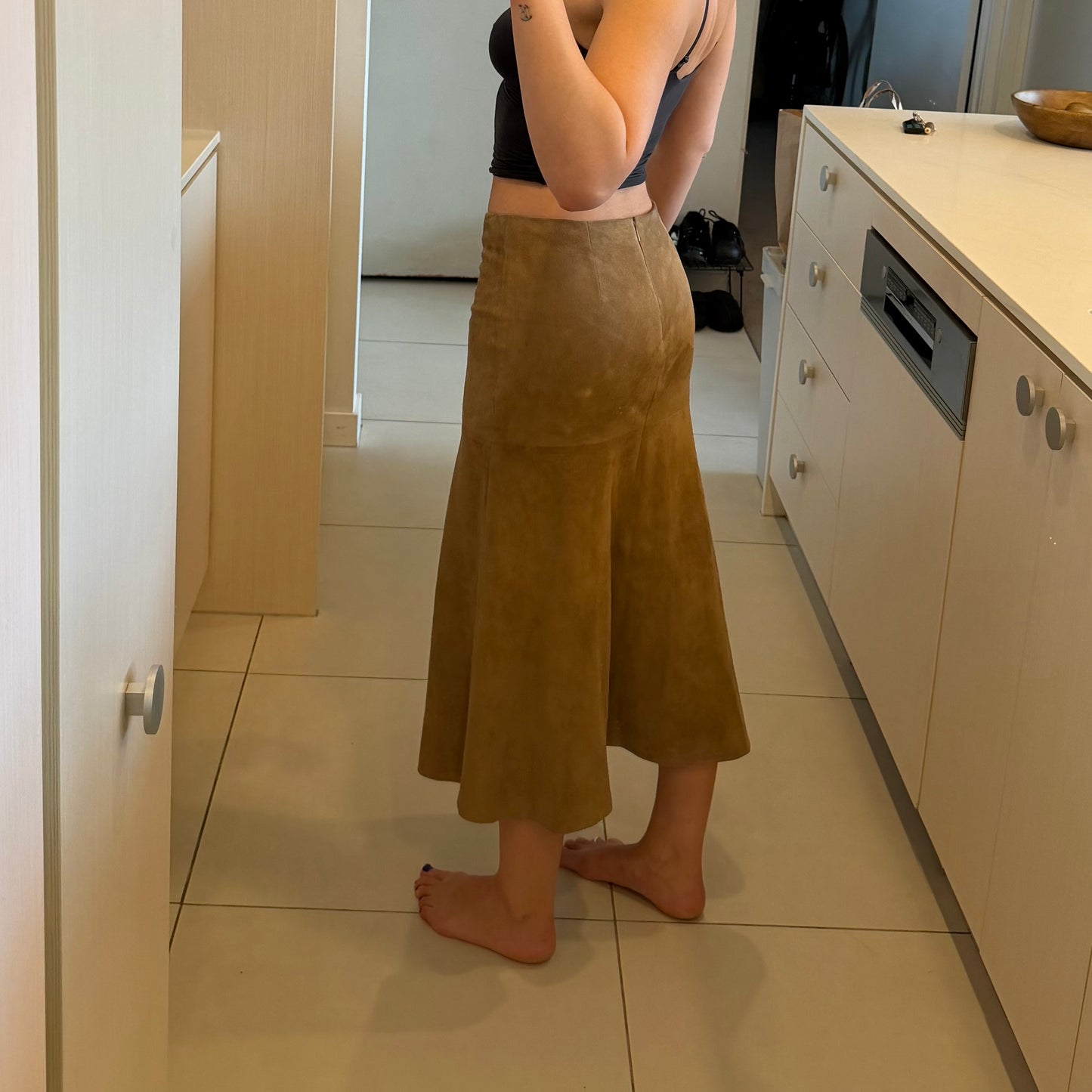 Loewe Suede Skirt