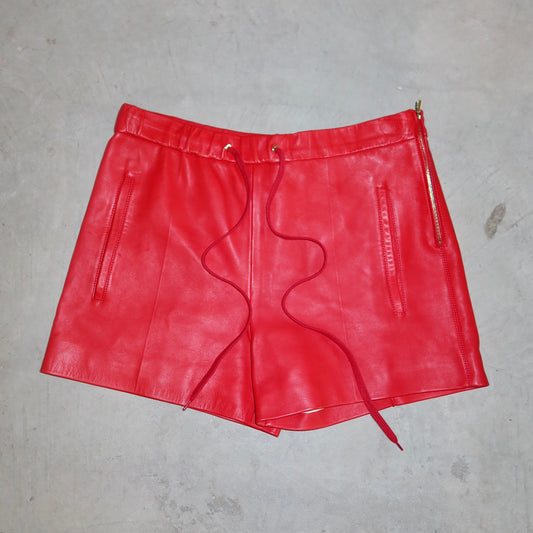 Chloé 2013 Red Leather Shorts (BNWT)