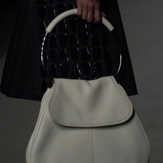 Prada SS2003 Ostrich Ring Handle Bag