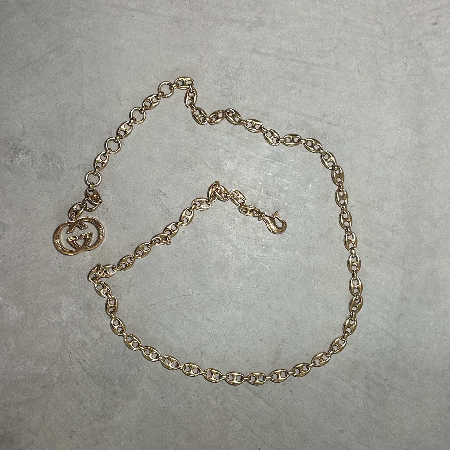 Gucci Gold Tone Chain Belt