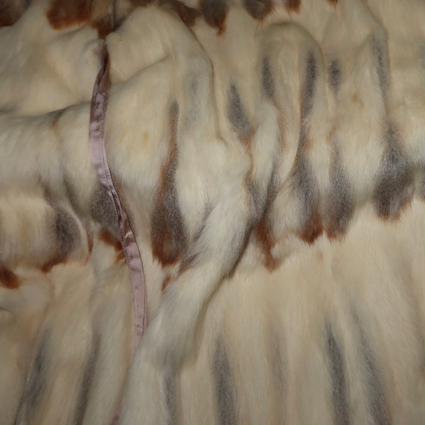 Vintage Suede Trench with Fox Fur Collar and Lining