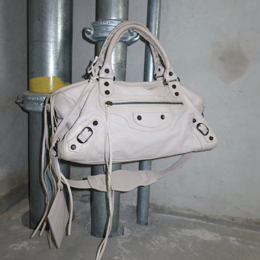 Balenciaga White Lilac Twiggy