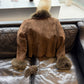 Vintage Suede and Fur Coat