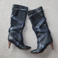 Chloé Leather Belted Boots (39)