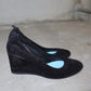 Lanvin Black Suede Wedges (39)