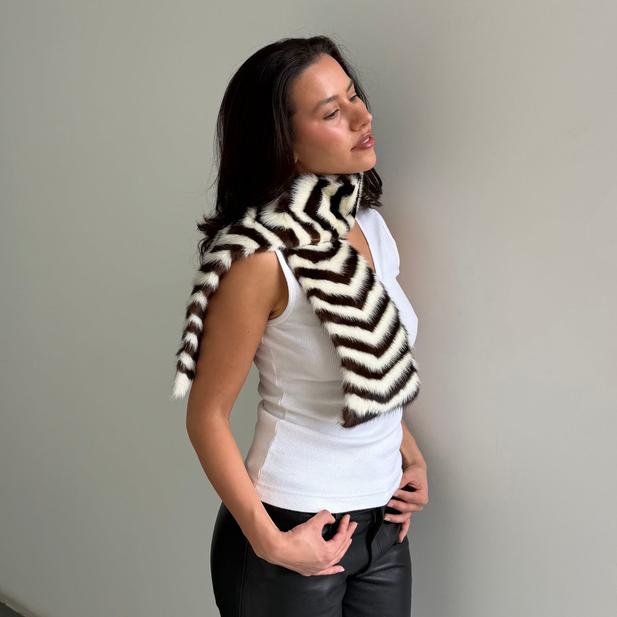 Celine Mink Fur Scarf