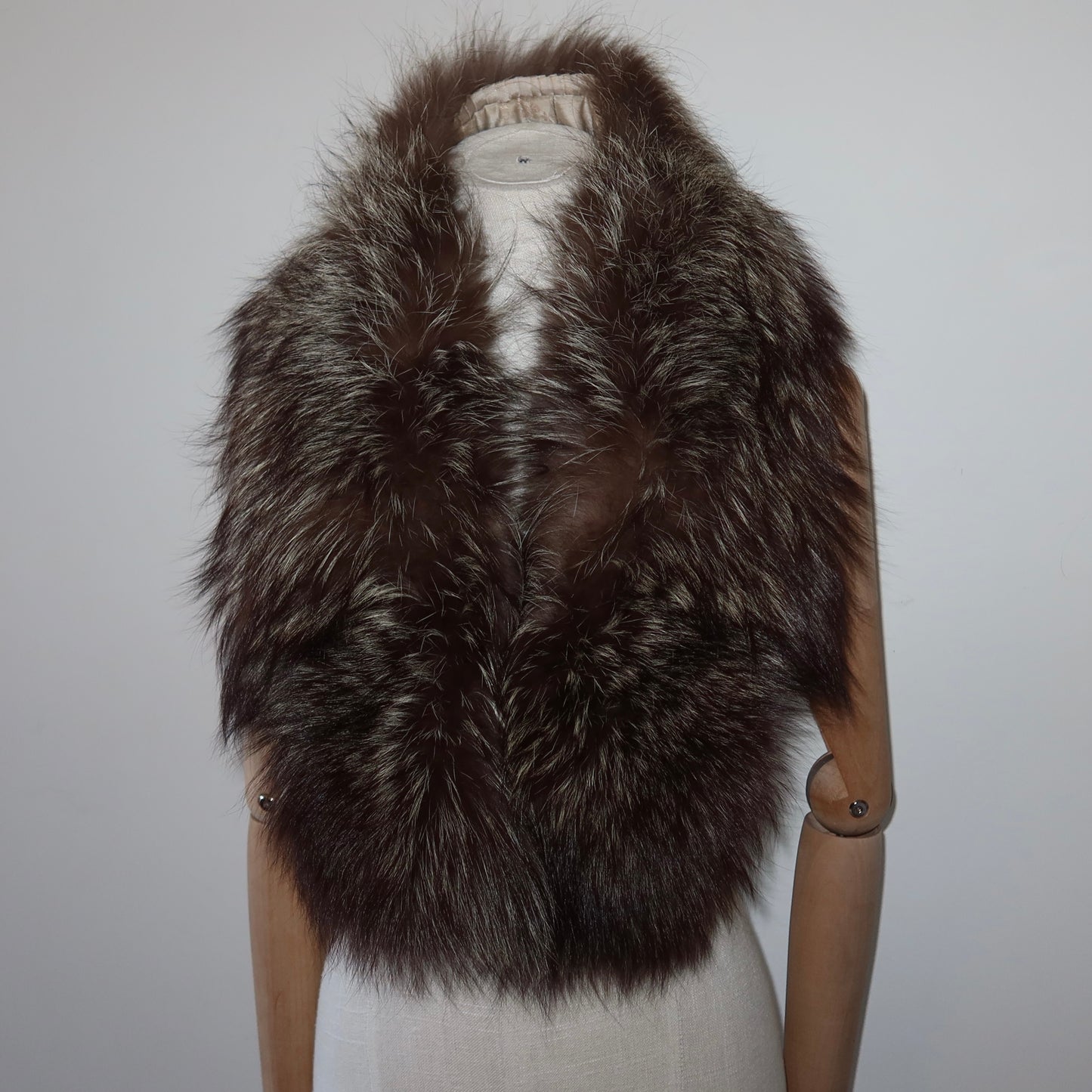 Vintage Silver Fox Fur Collar