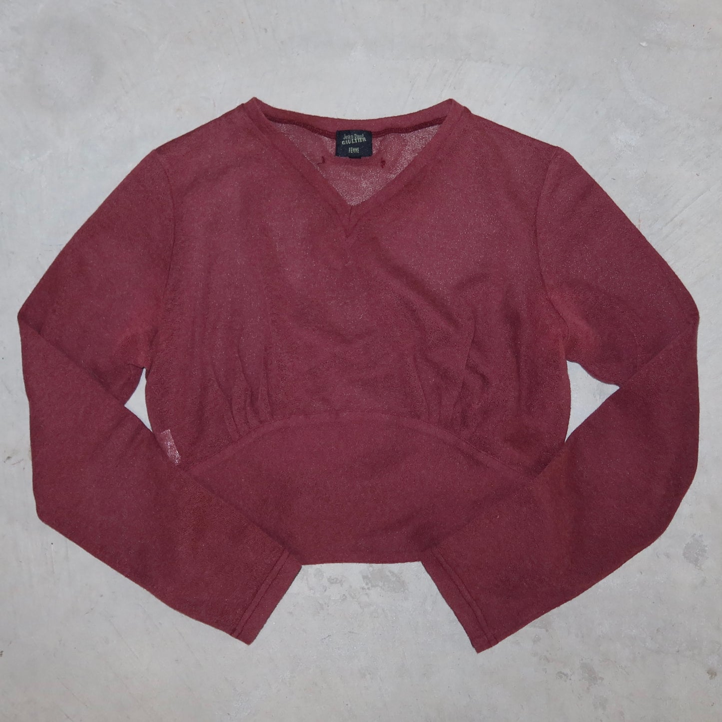 Jean Paul Gaultier Mesh Cropped Top