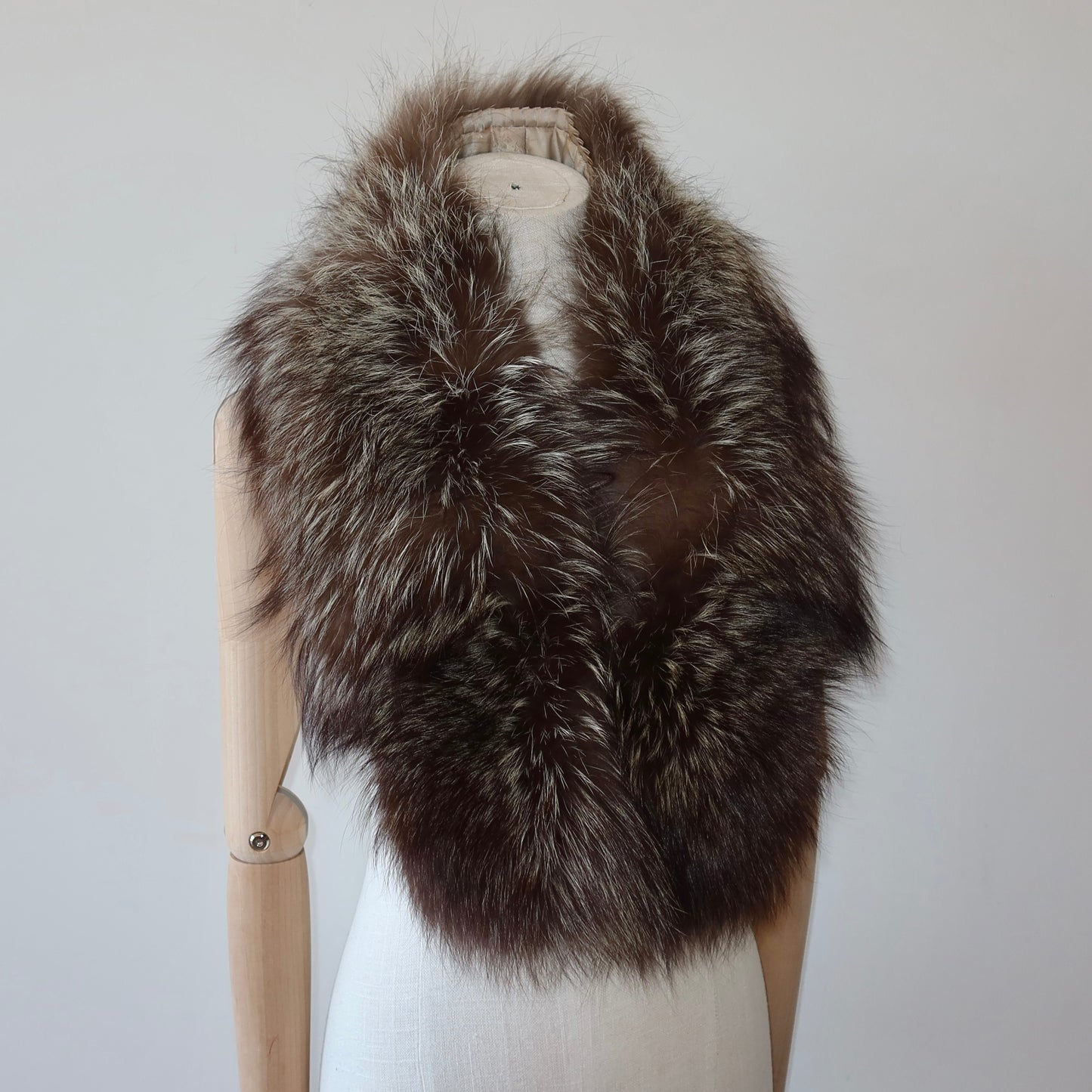 Vintage Silver Fox Fur Collar