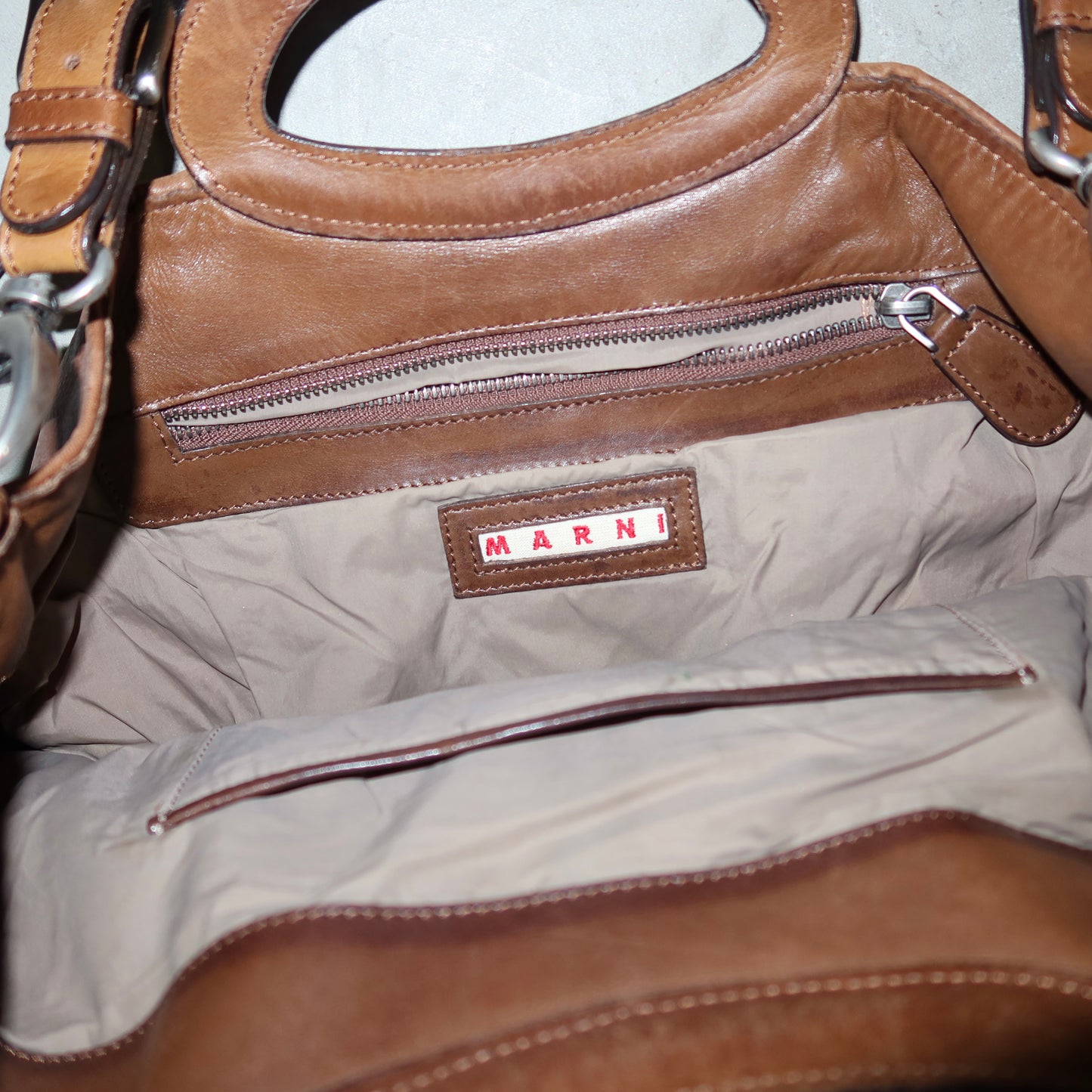 Marni SS2007 Brown Leather Multiway Bag