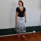 Vintage Designer Beaded Midi Skirt