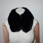 Vintage Black Real Fur Short Collar