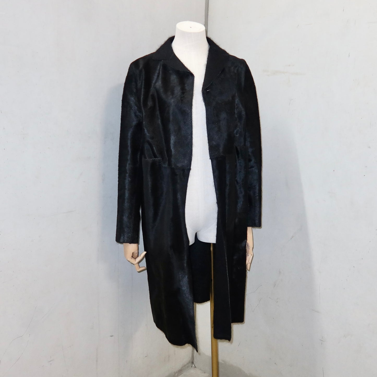 Marni Black Cowhide Coat