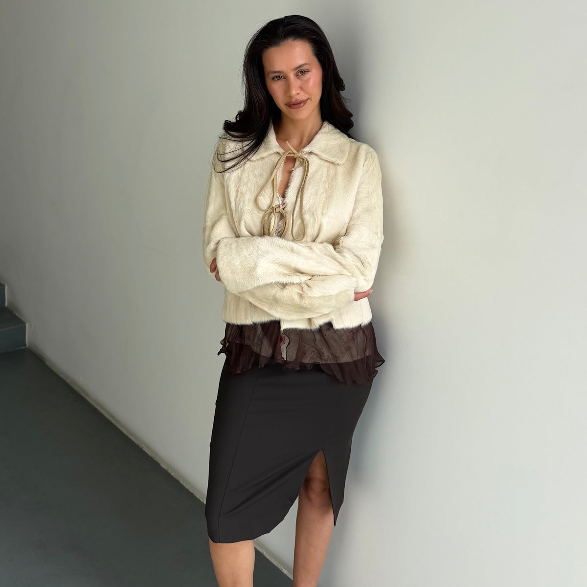 Marni Goat Fur Coat